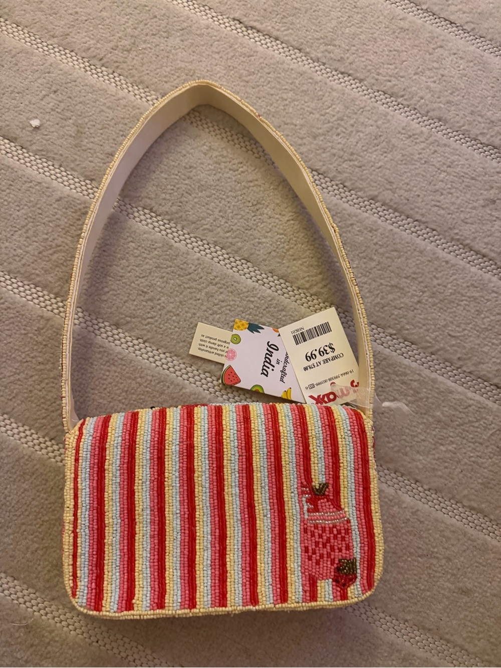 T.J.Maxx Beaded Fruit Patch Shoulder Bag - Multicolor - Picture 2 of 3
